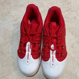 Under Armour Kids Sneakers in Red and White
